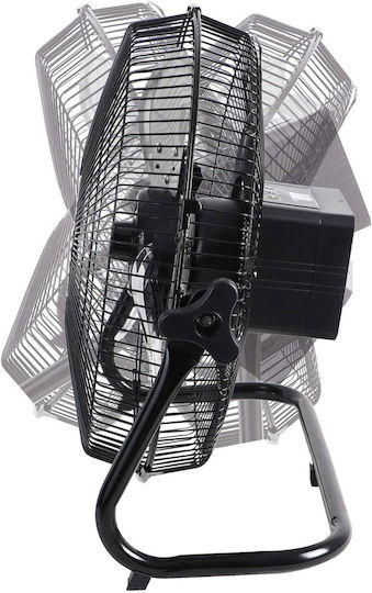 Eurolamp Floor Fan 15W Diameter 37cm Black