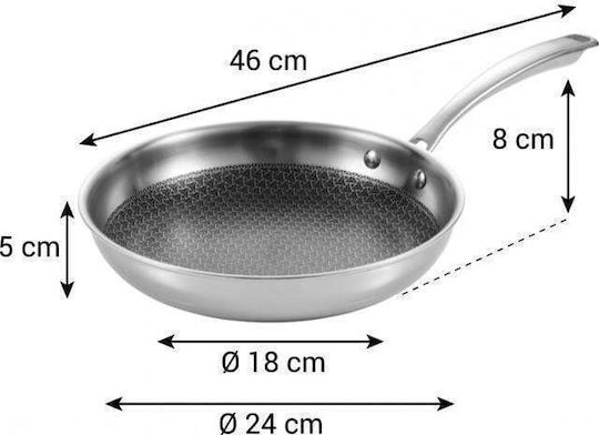 Tescoma Pan aus Edelstahl mit Antihaftbeschichtung 24cm