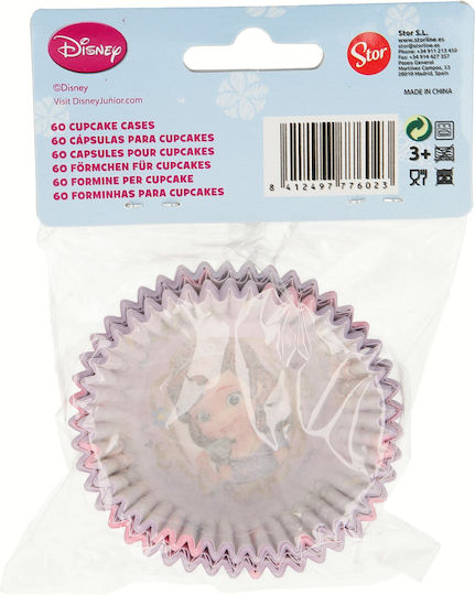 Stor Sofia Baking Cups for Party 60pcs