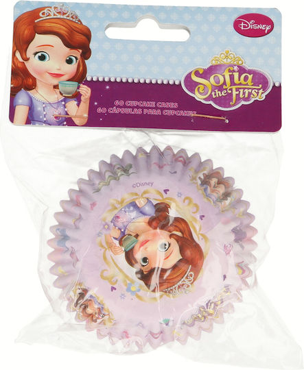 Stor Sofia Baking Cups for Party 60pcs