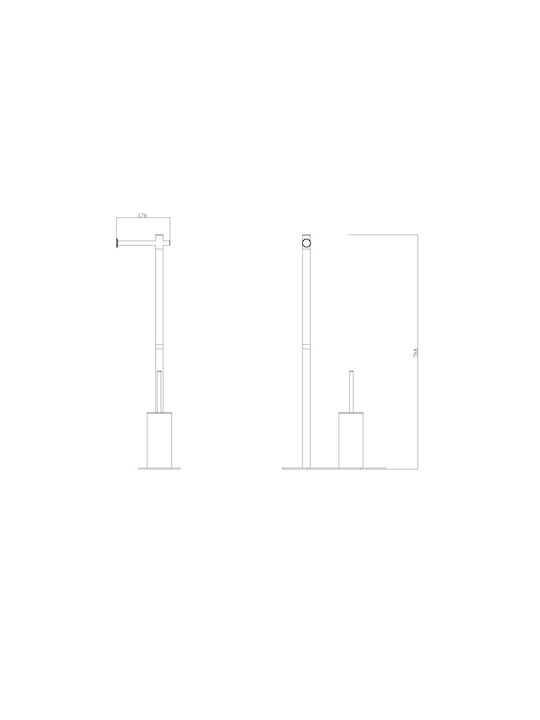 Sparke Sparke Bathroom Accessory Set Metal White 2 Pieces