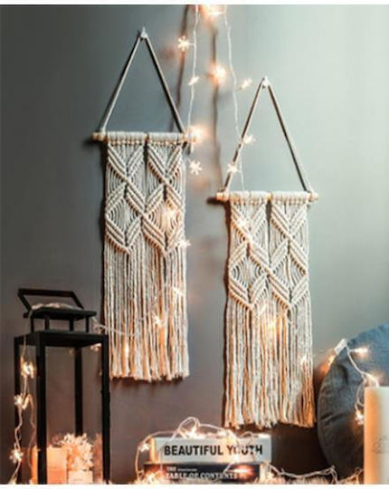 Next Macrame Hanging Wall Decor Made of Fabric 25x70cm