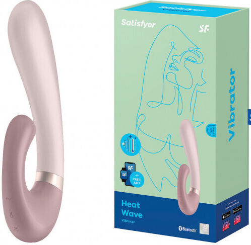 Satisfyer Heat Wave Вибратор Заек 20см Розов