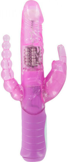 Seven Creations Premium Range Doppelter Vibrator 22cm Pink