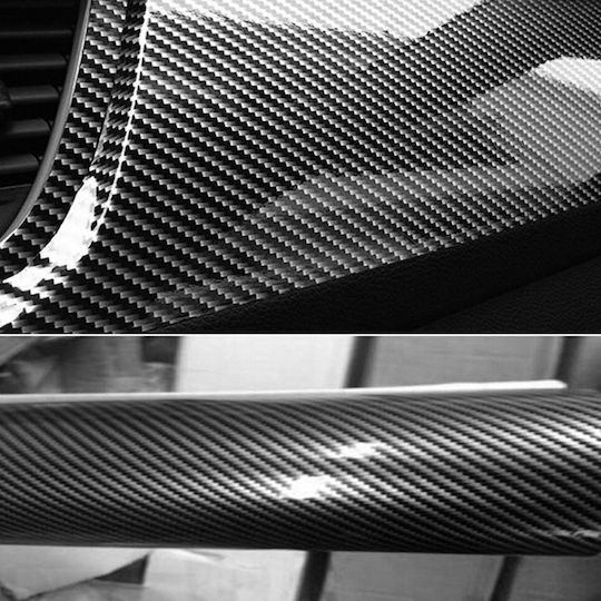 Factory Αυτοκόλλητη Ταινία Αυτοκινήτου Carbon σε Κόκκινο Χρώμα