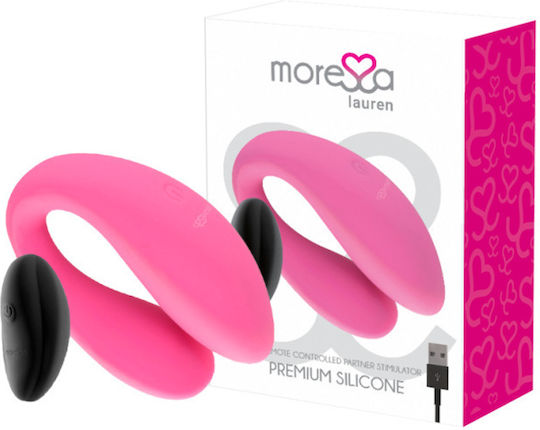 Amoressa Lauren Fernsteuerung Partner Stimulator Vibrator für Paare mit Fernbedienung Rosa