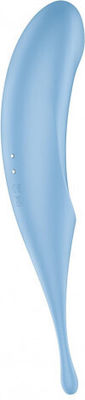 Satisfyer Twirling Pro+ Clitoral Vibrator Hybrid Air Pulse Vibrator Blue