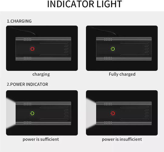 000.230.8214 Rechargeable Front Bicycle Light