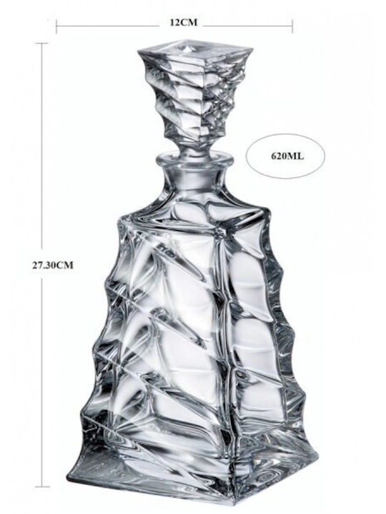 Novaker Cristal Carafă de Servire cu Dop Transparentă 620ml 1buc Novaker Cristal Carafă de Servire cu Dop Transparentă 620ml 1buc