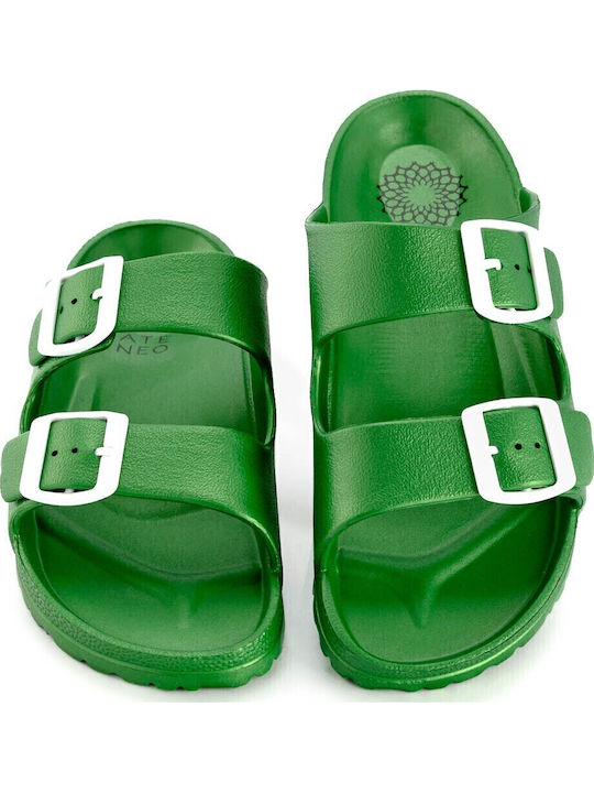 Sea 01 Women's Flip Flops in Style Sandals in Green Color