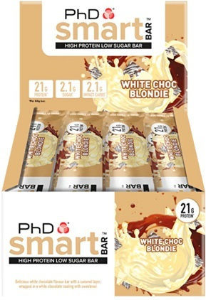 PhD Smart Μπάρες με 21gr Πρωτεΐνης & Γεύση White Choc Blondie 12x64gr