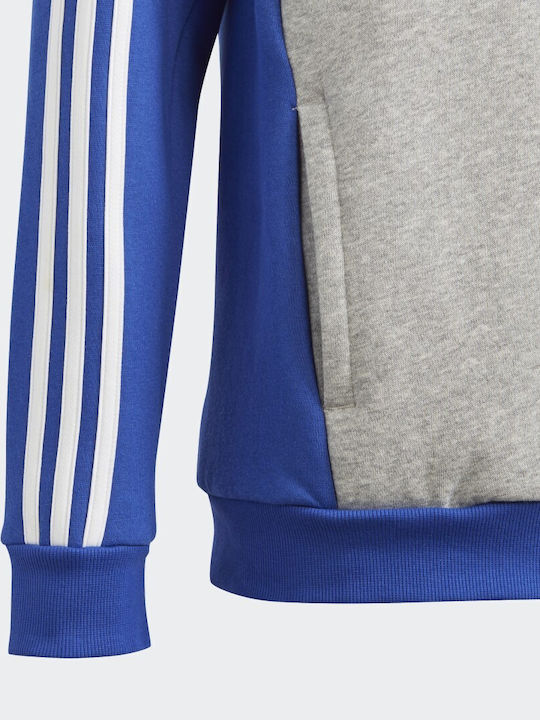 Adidas Kids Fleece Sweatshirt with Hood Blue