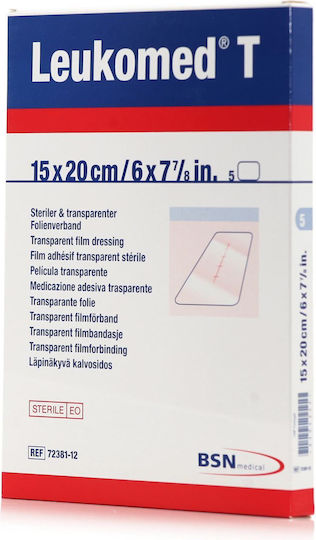 BSN Medical Leukomed T Waterproof & Sterilized Plasters 20x15cm 5pcs