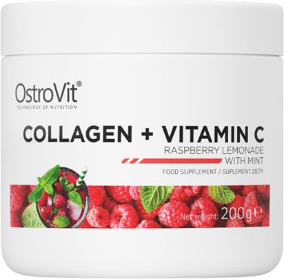 OstroVit True Taste Collagen + Vitamin C с Витамин C 200гр Праскова