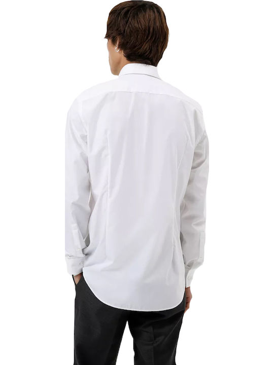 Kenno Long-sleeved Cotton Shirt White