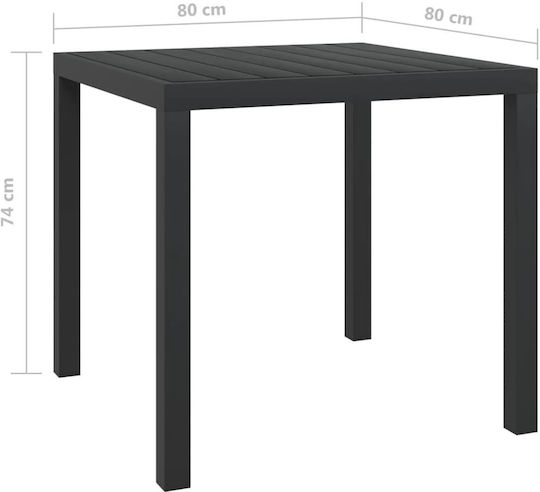 Garten- und Outdoor-Möbelsets für kleinen Raum 3 Stück Schwarz mit Kissen