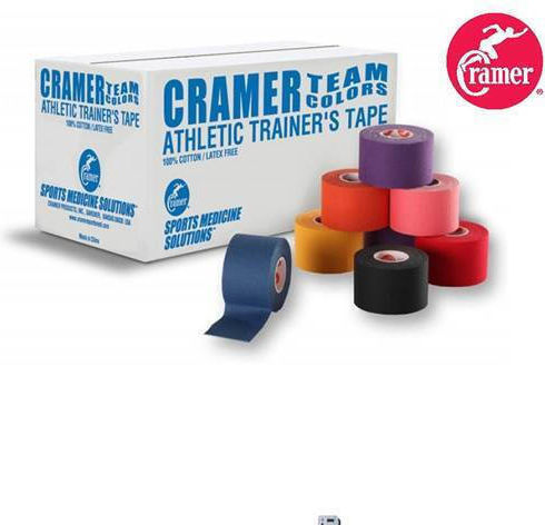 Cramer Team Colors Αυτοκόλλητη Αθλητική Ταινία 3.8cm x 9.14m Μαύρη