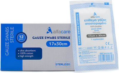 Alfa Care Sterile Gaze 17x30cm 12pcs