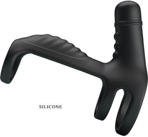 Pretty Love Vibrating Penis Sleeve Black