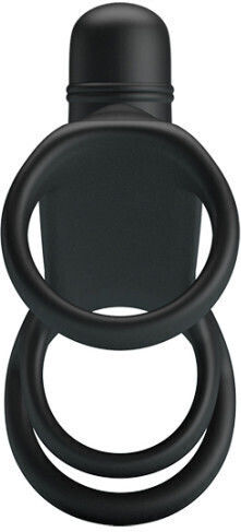 Pretty Love Vibrating Penis Sleeve Black