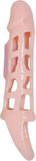 Baile Extension Vibrating Cock Sleeve Προέκταση Πέους με Δόνηση Μαύρη 13.5cm bI-26209