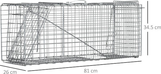 Outsunny Κλουβί από Μέταλλο 81x26x34.5cm AB0-018V01SR