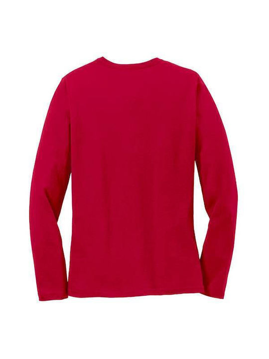 Takeposition Ready To Race Women's Athletic Blouse Long Sleeve Red