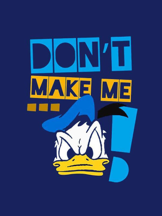 Takeposition Dont make me Women's T-shirt with V Neckline Navy Blue