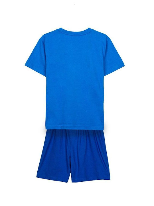 Cerda Kinder Schlafanzug Sommer Baumwolle Hellblau Short Pyjamas