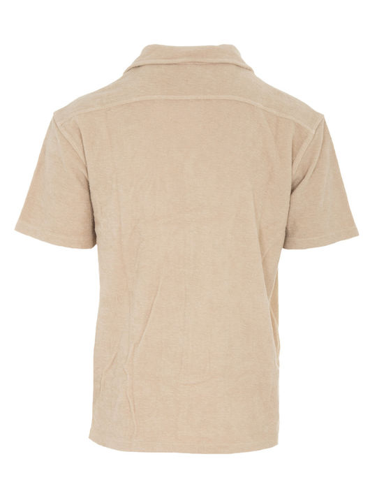 Dirty Laundry DLMS000080 Men's Shirt Short Sleeve Beige