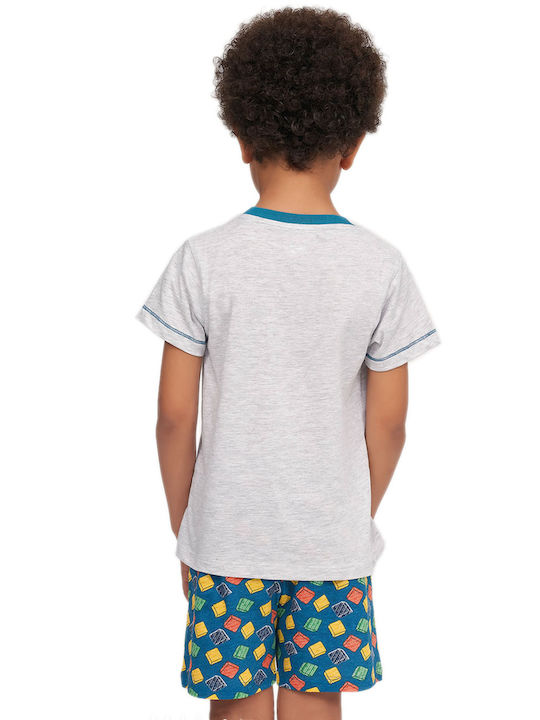 Muydemi Set Top & Bottom Kids Summer Cotton Pyjamas Blue