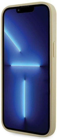 Guess Rhinestones Triangle Back Cover Metallic Gold (iPhone 14 Pro Max)