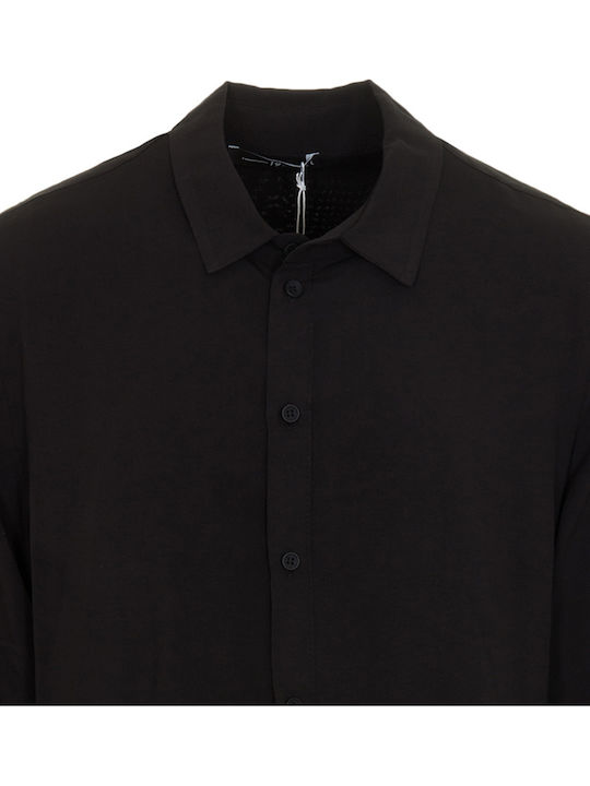 Long-Sleeve Shirt in Regular Fit Black