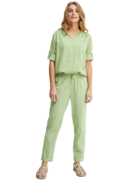 FRANSA FRMADDIE CASUAL PANTS 20612011_GREEN Damen