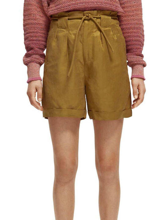 Scotch & Soda Women's High-waisted Shorts Brown