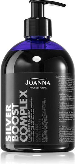Joanna Silver Boost Complex Σαμπουάν Αναδόμησης/Θρέψης & Διατήρησης Χρώματος για Βαμμένα Μαλλιά 500gr