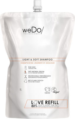 Wedo Professional Light & Soft Refill Reumplere Șampoane de Hidratare pentru Normal Păr 1x1000ml