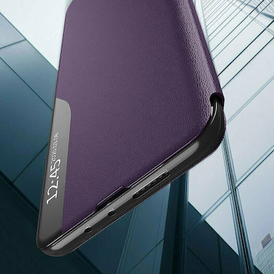 Techsuit eFold Series Synthetic Leather Back Cover Purple (Galaxy A52 / A52s)