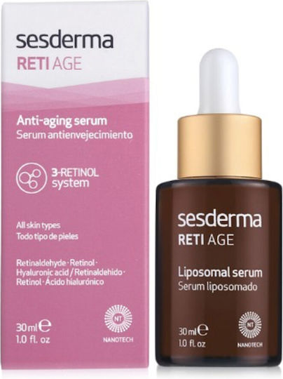 Sesderma Reti Age Anti-Aging Serum für Gesicht mit Peptide für Heben 30ml