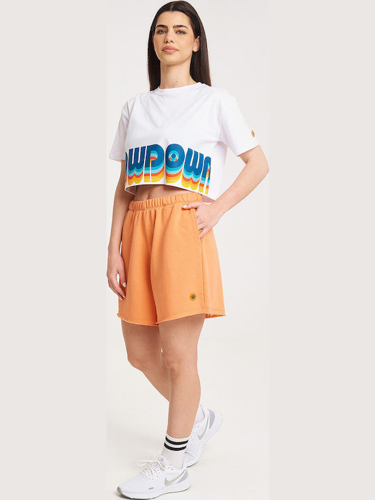 Kaori Women's Sporty Shorts Orange