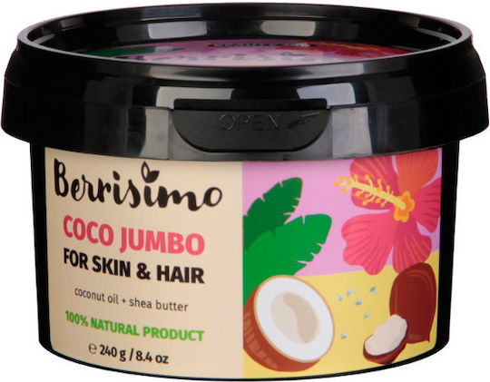 Beauty Jar Berrisimo Coco Jumbo Ενυδατικό Butter Σώματος με Άρωμα Καρύδα 240ml