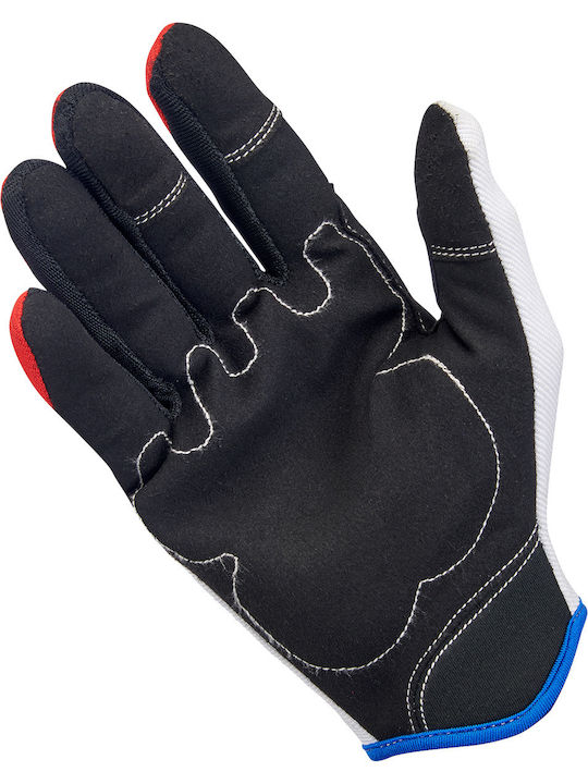 Biltwell Moto Sommer Herren Motorradhandschuhe Red/White/Blue