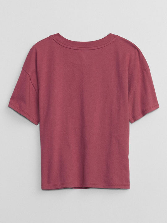Kids' T-shirt Burgundy Graphic