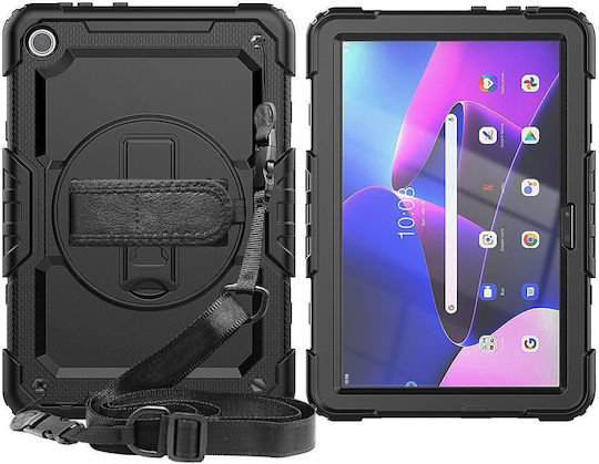 Tech-Protect Solid360 Umschlag Rückseite Schware (Lenovo Tab M10 (3. Gen.) 10,1" TB-328)
