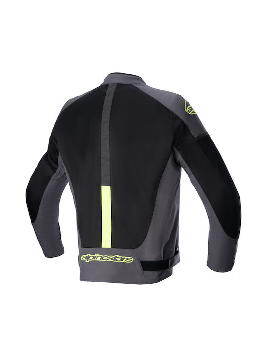 Alpinestars T-SP X Superair Sommer Herren Motorradjacke Tar Gray/Black/Yellow Fluo