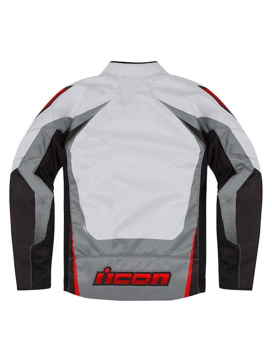 Icon Hooligan Ultrabolt Sommer Herren Motorradjacke Red