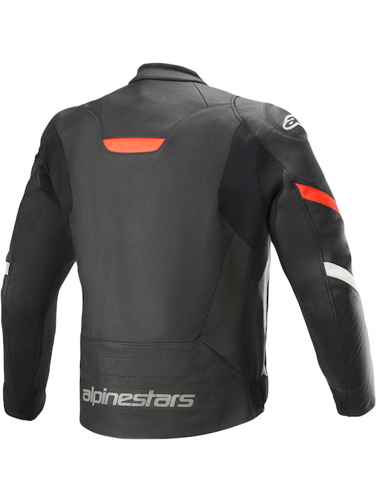 Alpinestars Faster V2 Vară Bărbătesc Jachetă de Motocicletă Din Piele Negru