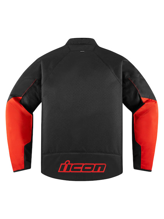 Icon Hooligan Ce Winter Herren Motorradjacke Schwarz