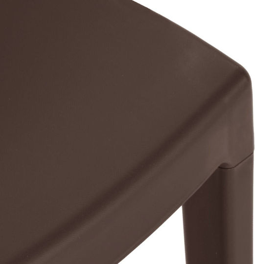 Outdoor-Stuhl Polypropylen Braun 2Stück 50x51x82εκ.