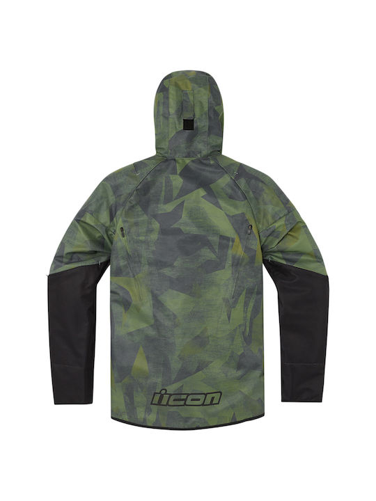 Icon Airform Battlescar Summer Men's Riding Jacket Green